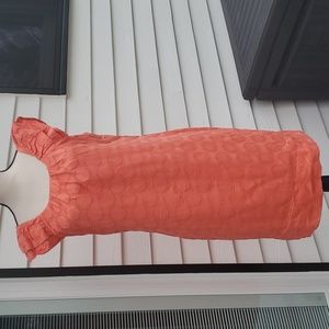 Dress Barn Polka Dot Sleeveless Ruffle Sleeve Shift Dress